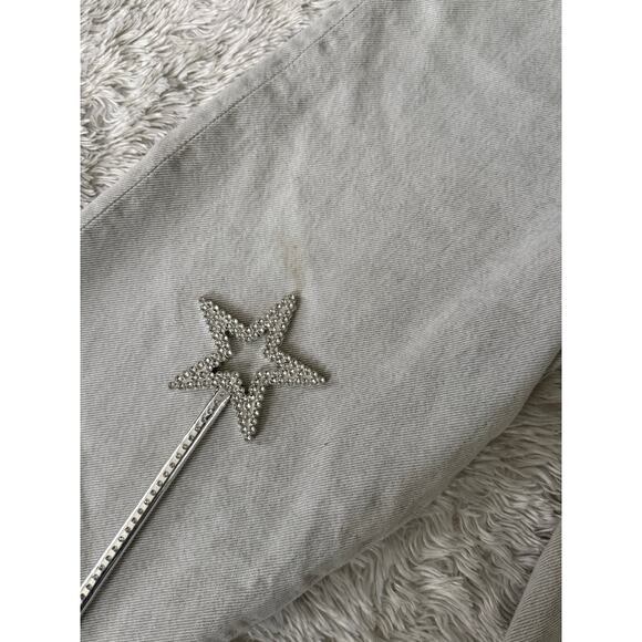 AGOLDE Criss Cross Jeans Women's 24 in Gray 100% Organic Cotton Light Wash - Picture 7 of 8